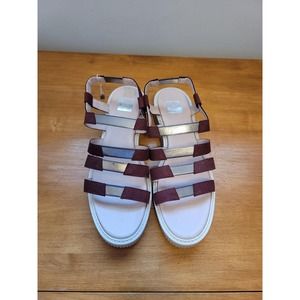 NEW NK Leather Sandals made in Italy Women Size 39/8